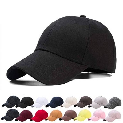 Hengxing BSCI Wholesale mens Blank Plain black custom logo baseball cap