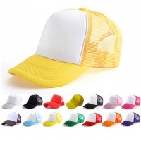 Competitive Price Plain Baseball Cap Blank Hat Solid Color Oem Customize Logo Promotion Bill Trucker Cap