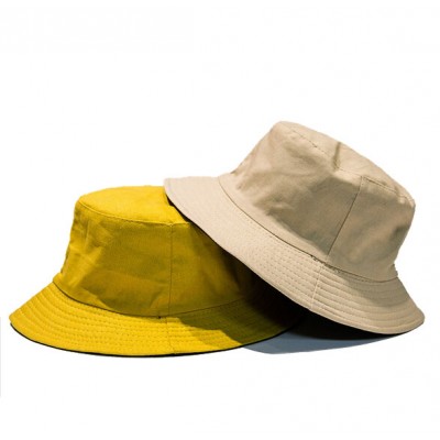 Hot Sell Color Custom Fashion Mens Blank Fishing Reversible Bucket Hat Cap