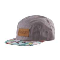 Custom made New Design 5 Panel Caps,Blank Leather Patch Embroidery Metal Buckle Hat